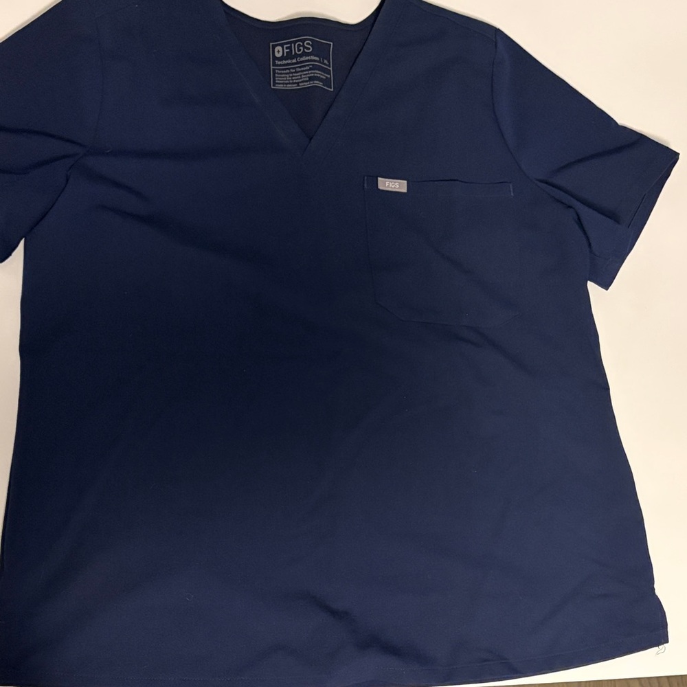 FIGS Navy Blue Top